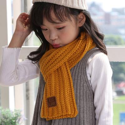 Winter Strickschal   Junge Mädchen Warmer Schal Strickwolle Kinder Nackenwärmer Wickel Outdoor Winddichte Schals