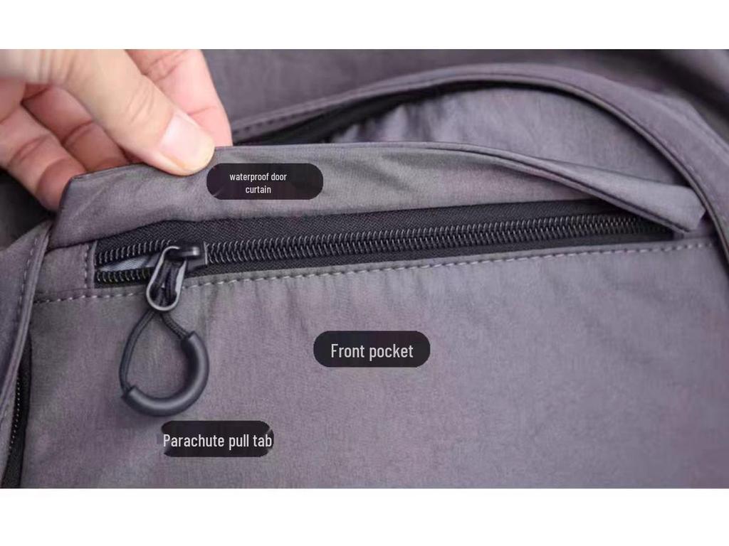 Rakuten Japan Large Capacity Laptop Backpack for Business and Travel - Black Gray