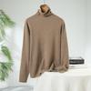 Lekasha Women's Slim Fit Cashmere Turtleneck Sweater - Rolled Edge, Semi-High Neck, Long Sleeve, Fashionable Base Layer.