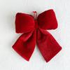 New Flannelette Bowknot Pendant DIY Large Hanging Xmas Ornament Party Supplies Merry Christmas Christmas Tree Decorations