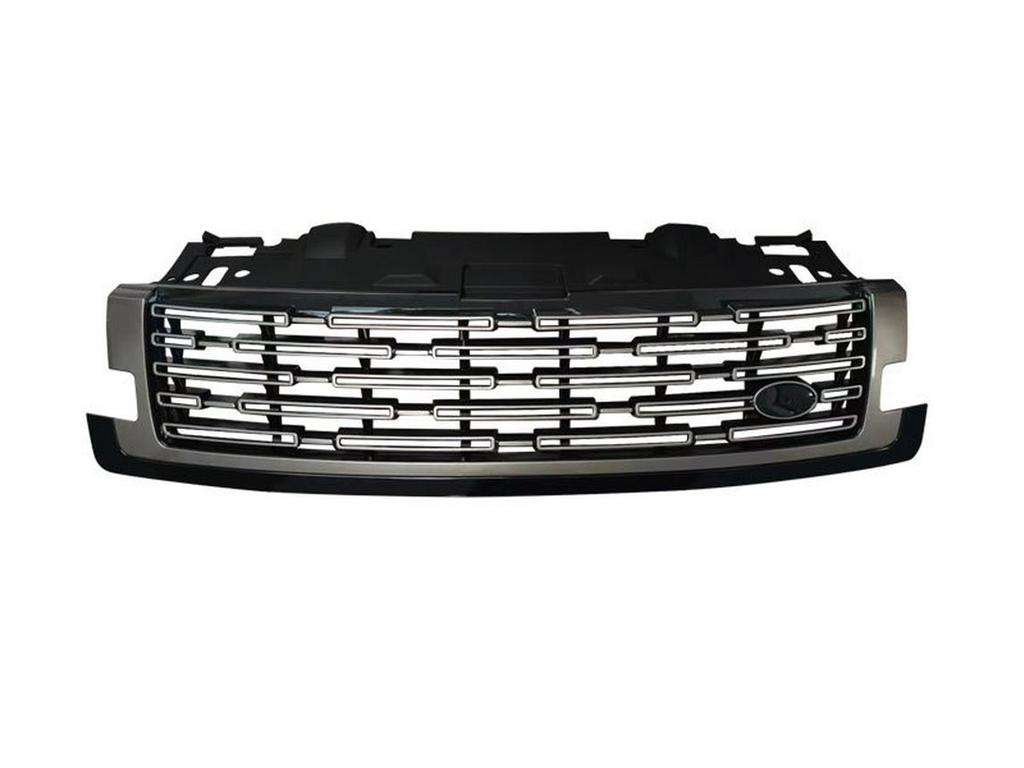 2023 Range Rover Executive Black & Silver Shark Gill Front Grille Vent Mesh Upgrade