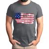 Men's Father's Day Flag Printed T-Shirt Men's Loose Casual Short Sleeve Top
