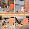 Felt Cloth Cat Scratch Pad L/T Shape Vertical Scratching Board With Interactive Ball Toy Wear-Resistant Pet Claw Sharpening Tool