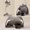 Creative Cute Transparent Giraffe Animal Sculpture Modern Home Living Room Wine Cabinet Table Decoration Accessories Craft Gifts