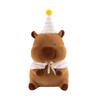 Capybara Birthday Hat Plush Toy Cute Stuffed Doll Cartoon Decoration Kids Gift