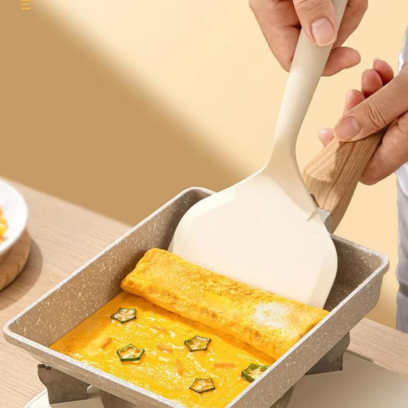 1pc Silicone Pancake Shovel Non-stick Pan Special Kitchen Utensils Household Spatula High Temperature Resistance
