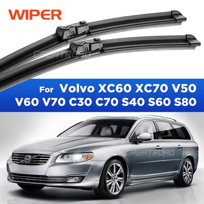 OEM Fit / Quiet Wipe / All-Season Wiper Blades For Volvo XC60 XC70 V50 V60 V70 C30 C70 S40 S60 S80 Windshield Wipers 26"+20"