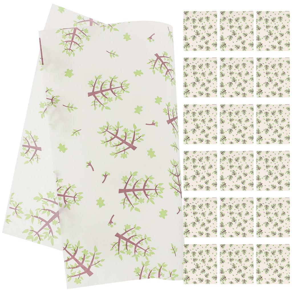 50 Sheets Waterproof Oil Proof Food Wrapping Paper for Sandwiches Cookies Fried Chicken Cake Bread Packing Paper Grease