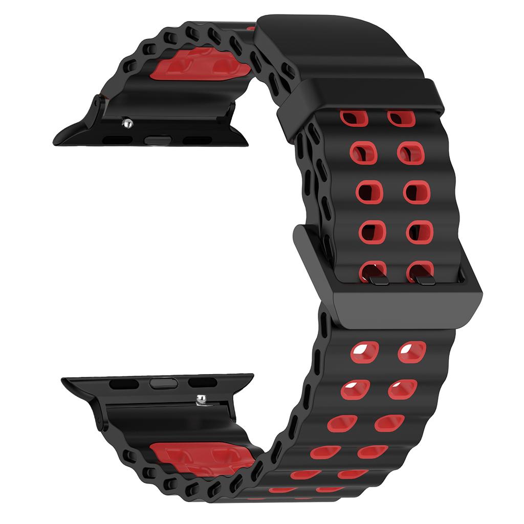 Silicone Strap for Apple Watch Ultra 3 49mm Band Breathable Bracelet for iWatch Series 11 10 42 46mm 9 8 7 6 SE 45mm 44mm Strap