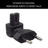 European 2Pin Male to IEC320 C7 Female Power Adapter, Converts EU4.0 to IEC320C7 Easy to Use for Various Electronics
