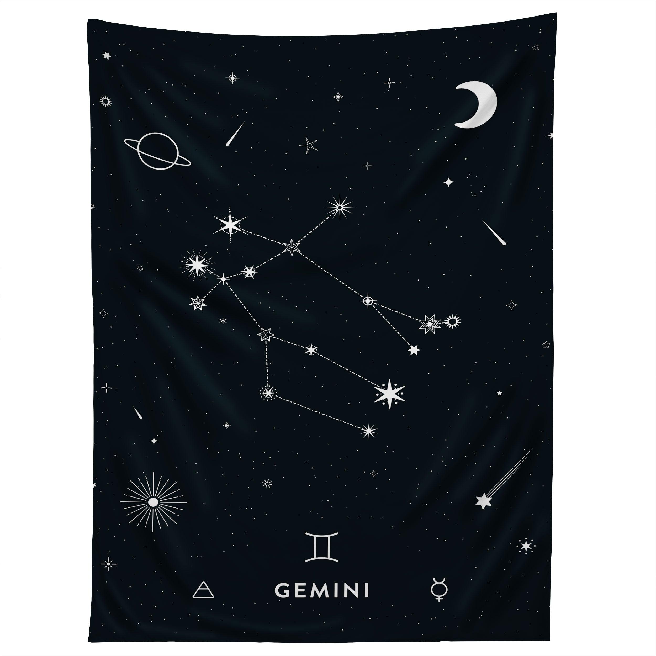 GEMINI STAR CONSTELLATION tapestry 75x100