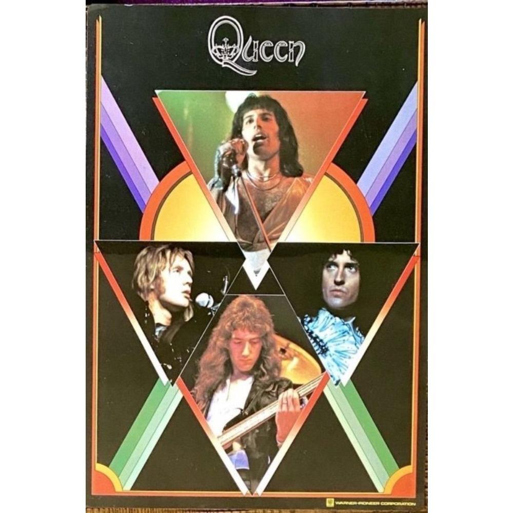 Metal Queen Band Wall Decor, Handmade 3D Tin Art for Living Room Bedroom Music Studio