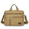 Classic Canvas Messenger Bag - Men's Crossbody Shoulder Tote for Work & Travel (Water Resistant Durable Handbag)
