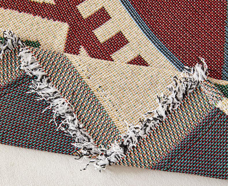 Bohemian Style Non-Slip Sofa Cushion Cover - Full One-Piece for Three-Seater