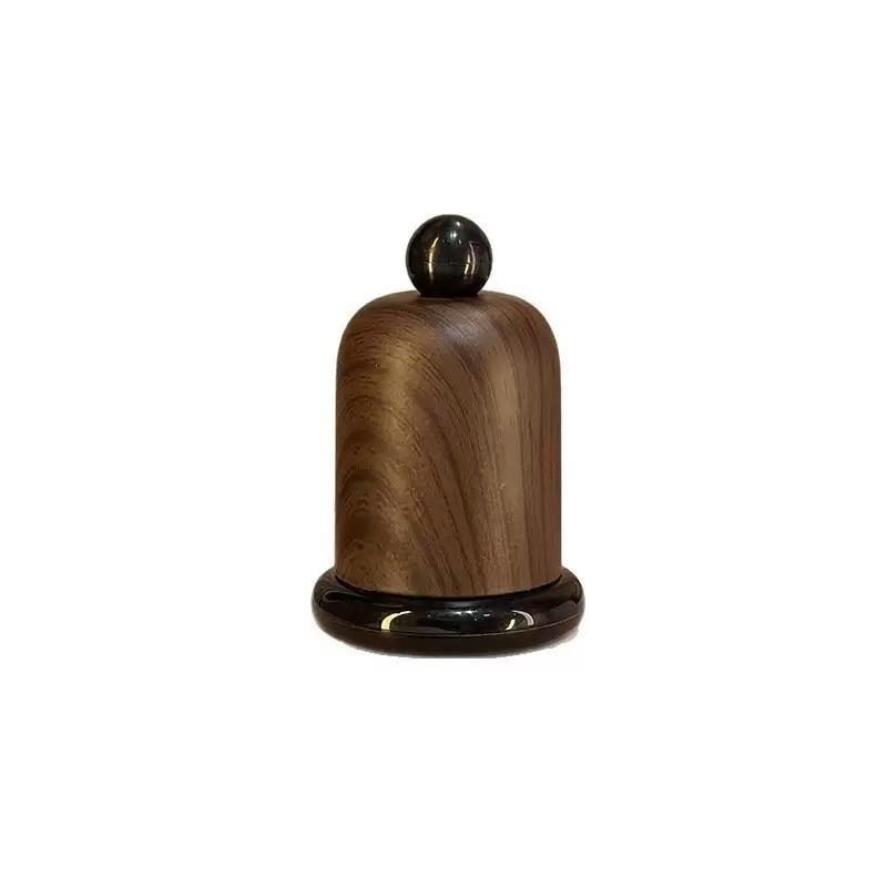 Imitation Walnut Color Toothpick Holder With Ball Top High-End Decor For Living Room & Kitchen, Portable