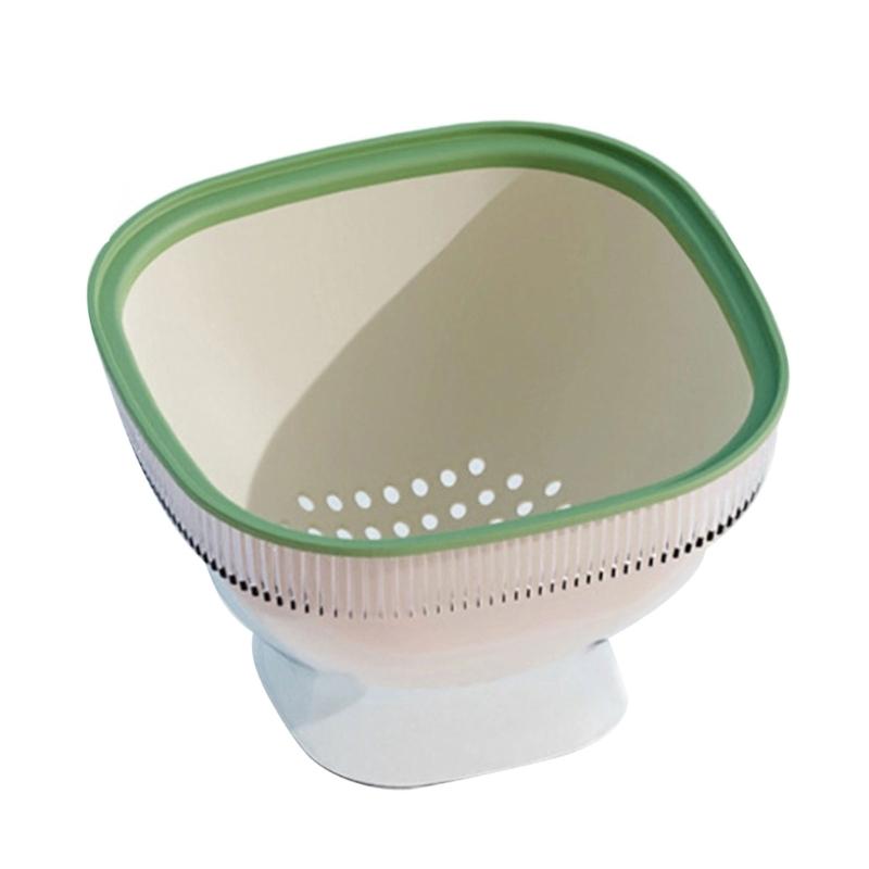 

Compact 2 Tiered Strainer Organizers Perfect For Washing Draining Freshness Produce And Space Saving Storage