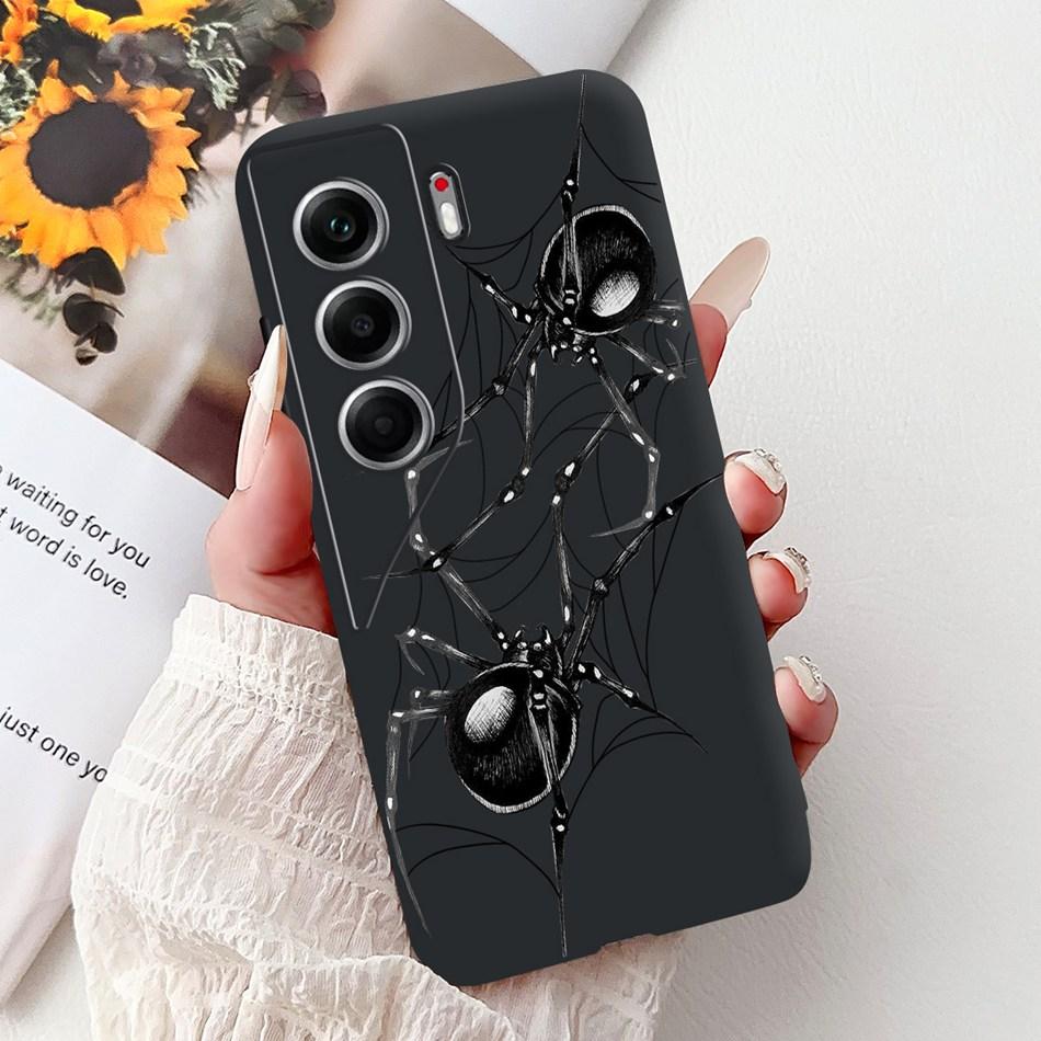 For Tecno Camon 40 Pro 4G Camon40 Elegant Floral Cat Phone Case For Camon 40 40Pro 4G CM6 CM5 Black Silicone Soft Cases Bumpers