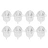 20Pcs Fishing Lure Rattles Fishing Lure Insert Tube Rattles Bait Weight with Ring Bead Bait