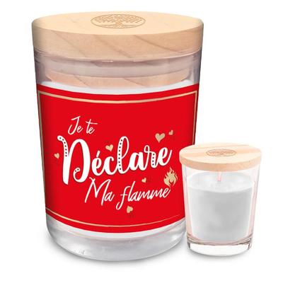 [A3727] - Scented Candle 'I Declare My Love To You' Red - 92x70 Mm