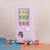 1Set 1:12 Dollhouse Miniature Beverage Machine Drink W/Drink Cans Model Supermarket Decor Toy Doll House Accessories