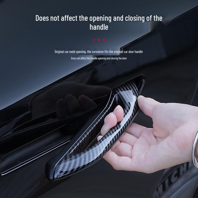 Modifica Antigelo Maniglia Porta in Fibra di Carbonio per Tesla Model 3/Y Veicoli Retrofittati