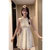 Design sense gentle wind neck dress summer new French temperament sense thin first love suspender skirt