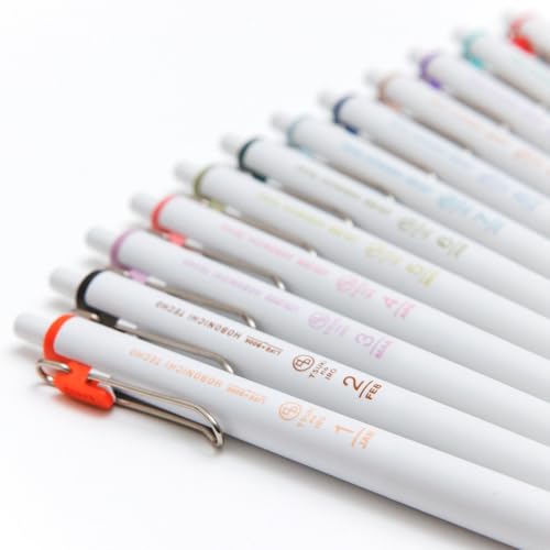 Hobonichi Techo TSUKI No IRO/Uniball One July-December Set with Case Notebook Accessories