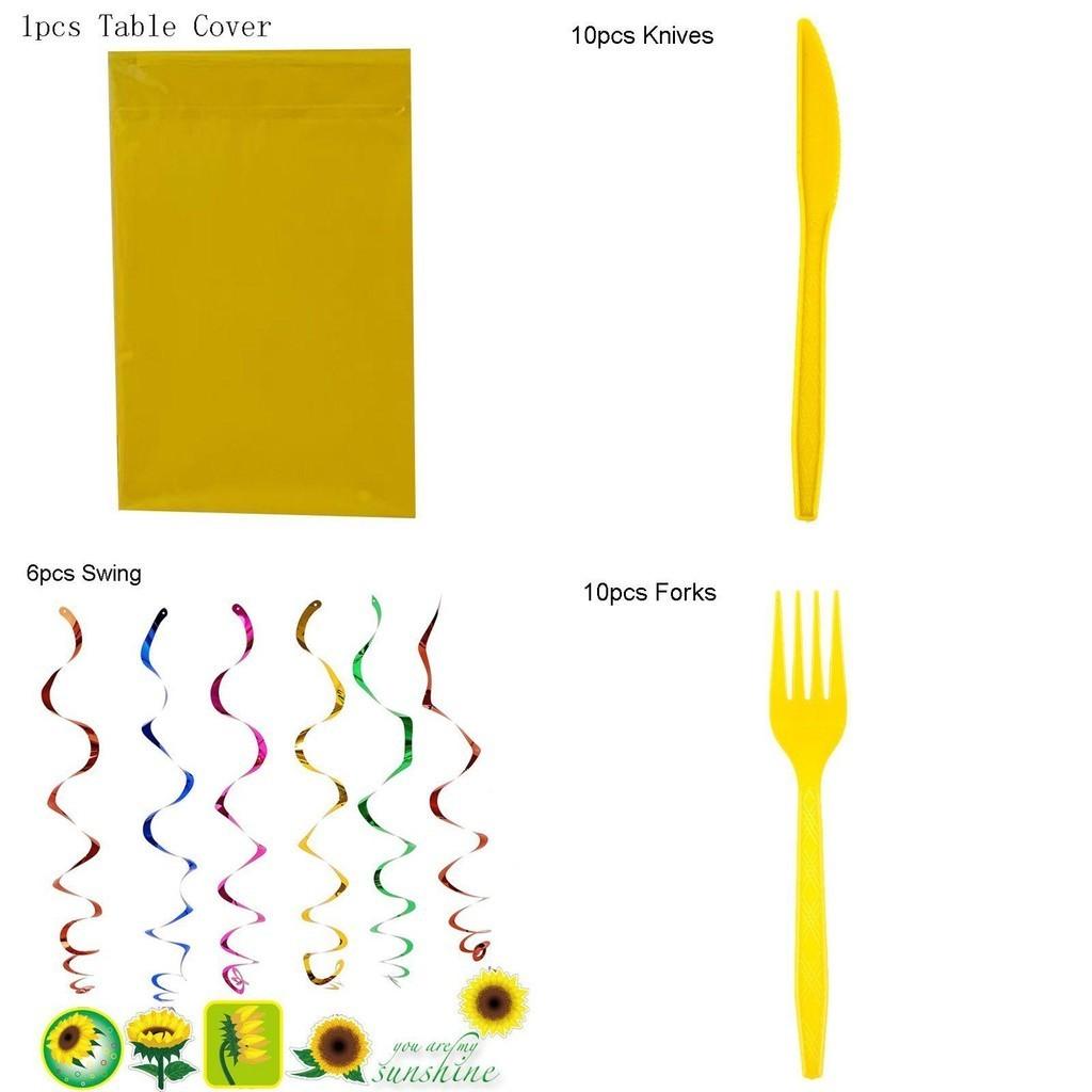 Delightful Sunflowers Theme Party Decoration Kit For Joyful Baby Showers And Birthday Parties
