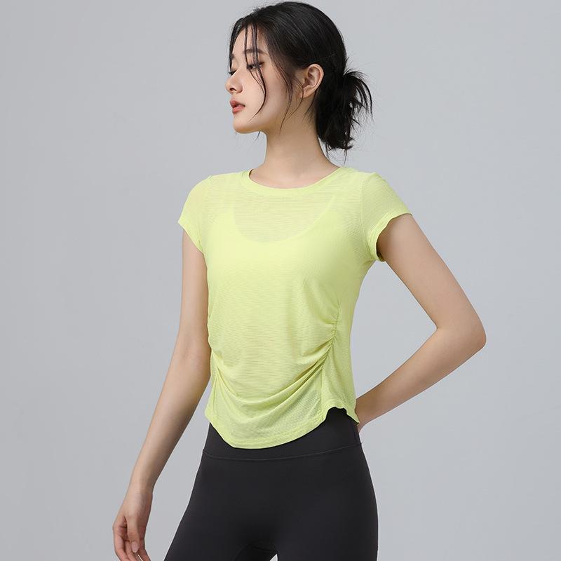 Women's Quick-Dry Yoga & Running T-Shirt - Loose, Comfortable, Slimming, Short Sleeve, Breathable Fitness Top for Summer