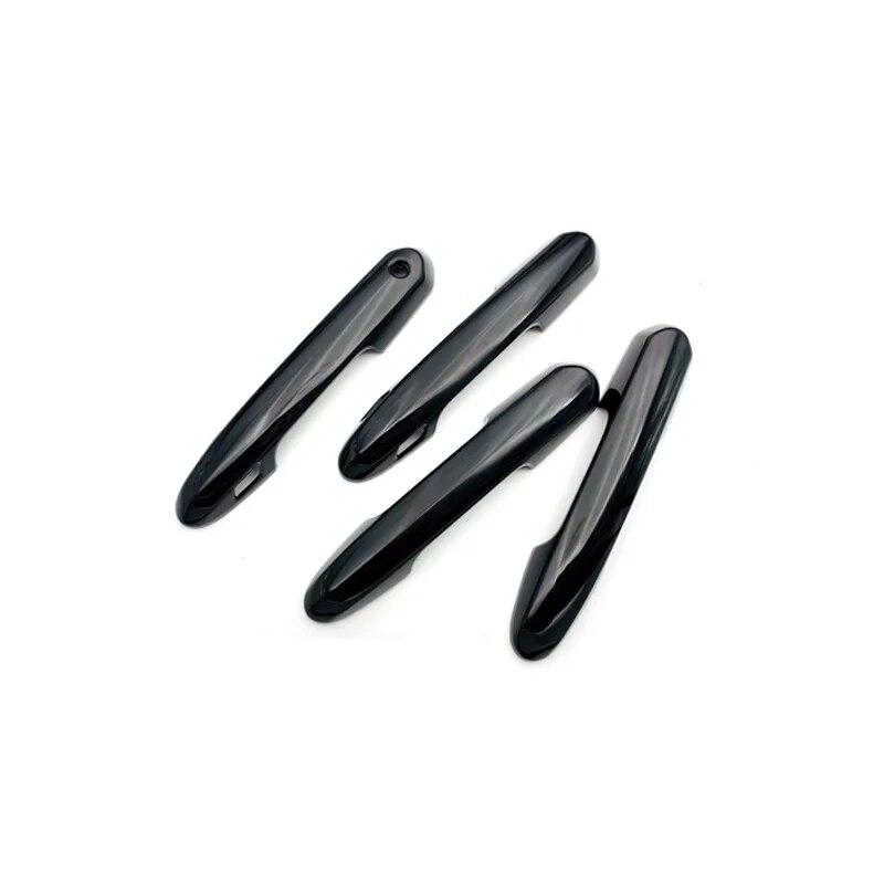 4Pcs Car Door Handles Cover Trim Decoration For Toyota RAV4   RAV 4 Black  ABS