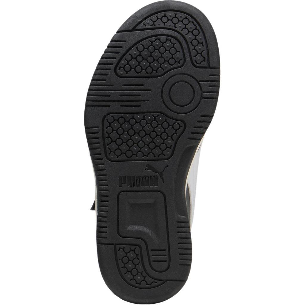 Puma Rebound V6 Synthetic Leather PS JR Comfortable Versatile Non-Slip Mid-Top Sneakers Kids Sneakers Black 393832-29