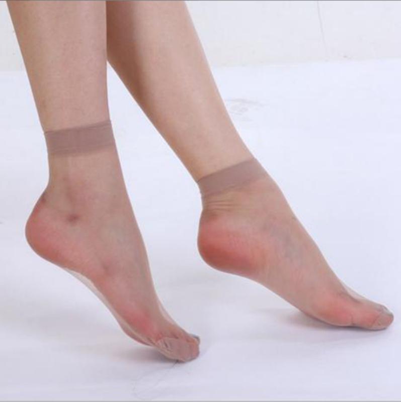 Summer Women's Comfortable Transparent Socks Calf Socks Thin Wear Stockings Short Stockings Wicking Sweat