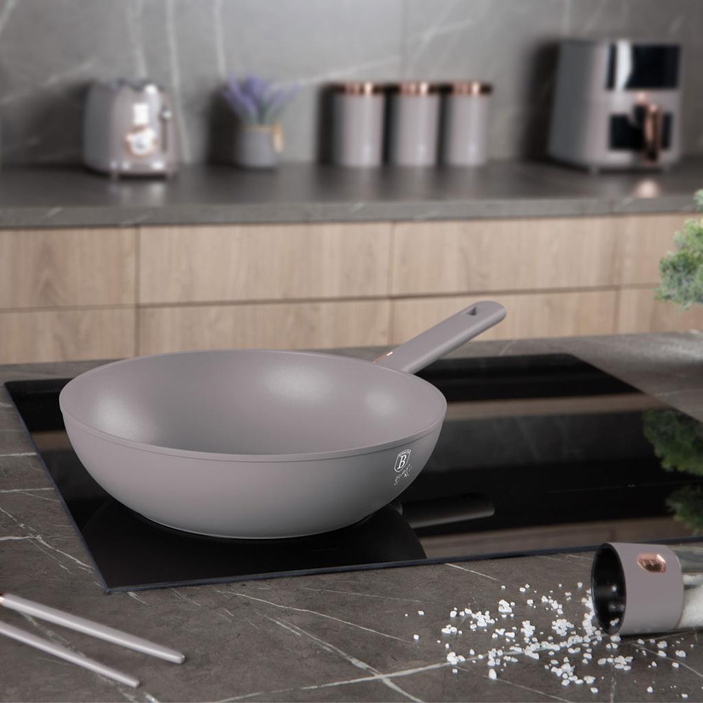 TITANIUM WOK 28cm BERLINGER HAUS BH-8093 TAUPE