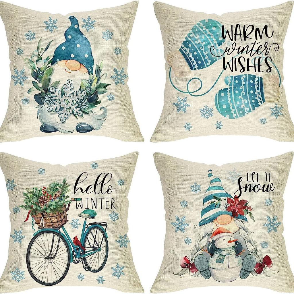 New Christmas Combination Pillowcase Home Sofa Decoration Cushion Pillowcase