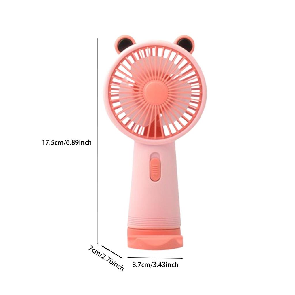 Desktop Fan Random Color Cute Lightweight Handheld Fan for Home Office Party
