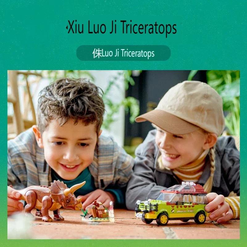Park Jurassic World Pułapka na Triceratopsa Chłopiec Klocki Budowlane Montaż Dziecięce Dinozaury 76959 Zabawki i Prezenty