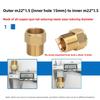 1PCS Male to Female Thread Brass Pipe Connectors Brass Coupler Adapter Threaded Fitting 1/8" 1/4" 3/8" 1/2"