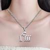 Silver Color Mom Daughter Family Necklace Stainless Steel Chain Daughter Silhouettes Necklace Mothers Day Jewelry