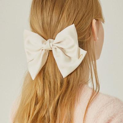 J.ESTINA LALA J Satin Ribbon Hairpin - White (JALJHP3BS803FA000)