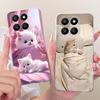 For Honor 400 Smart 5G Case LGN-NX1 Luxury Flowers Butterfly Painted Cover Silicone Case For Honor X7d X 7d HonorX7d Soft Fundas