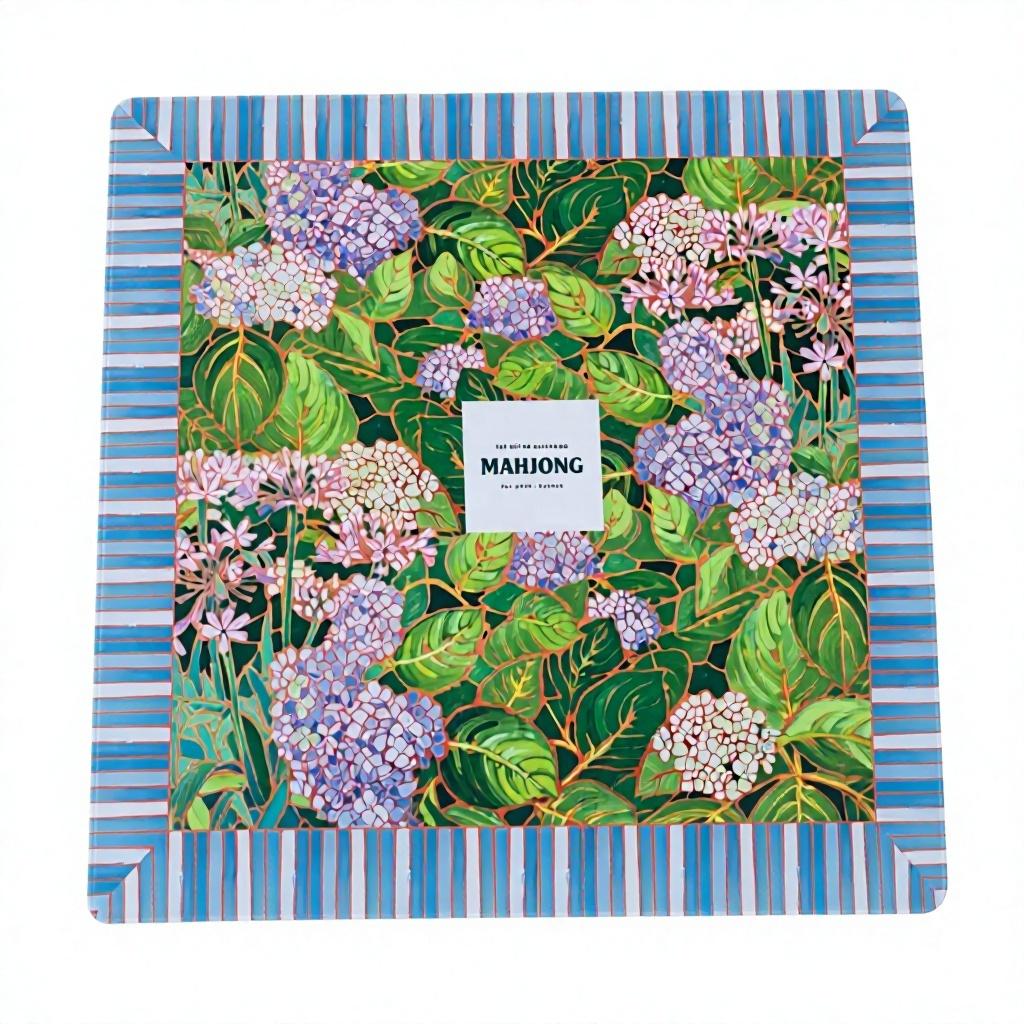 31.5x31.5 Luxury Neoprene Double Sided LA VIE EN Mahjong & Poker Mat for American Mahjong