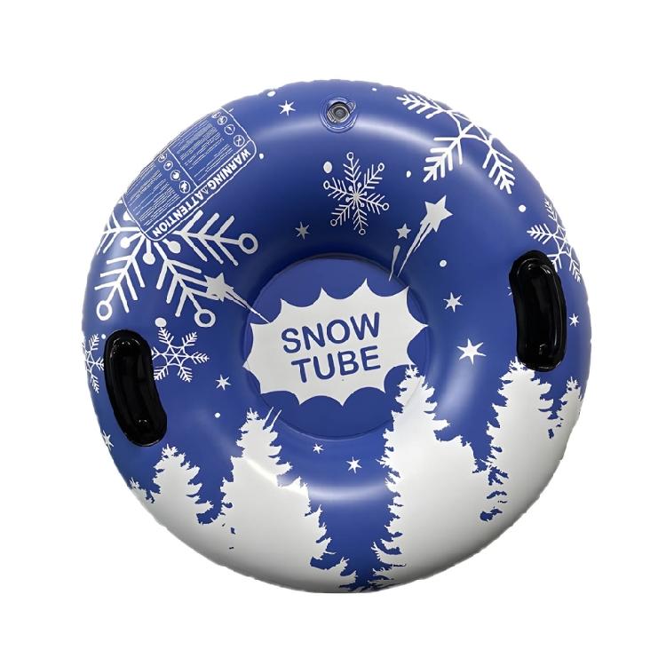 Inflatable Snow Sled with Handles Thickened Winter Inflatable Snow Tube PVC Sledding Tube Winter Snow Sledding Toy