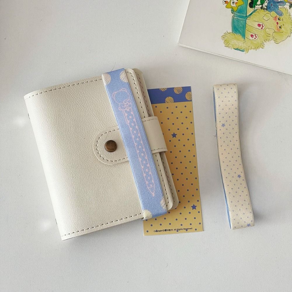 INS Double-sided Pattern Design Notebook Straps Adjustable Star Decor A7/M5 Binder Tie Band Notebook Tie Straps Students