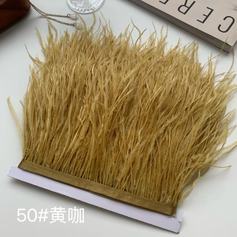 Ostrich Hair Cloth Edge 10-15Cm Clothing Accessories Diy Skirt Decoration Dress Neckline Cuffs Feathers