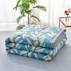 Simple Modern Air Condition Thin Blanket Summer Quilt Cotton Fluffy Plaid Blanket On The Bed Comfortable Comforter