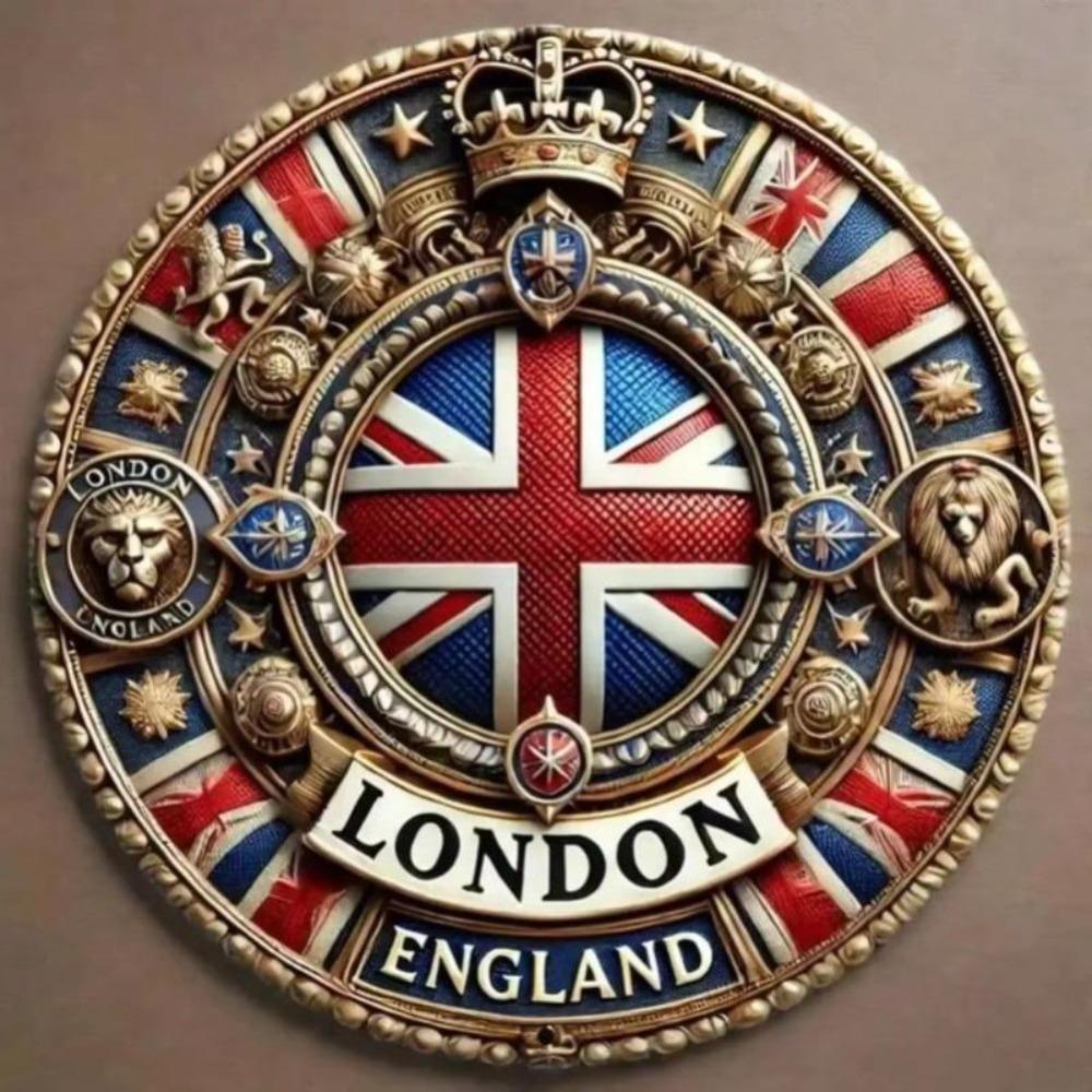 Retro London Metal Wall Art Vintage Home Decor Office Bar Kitchen
