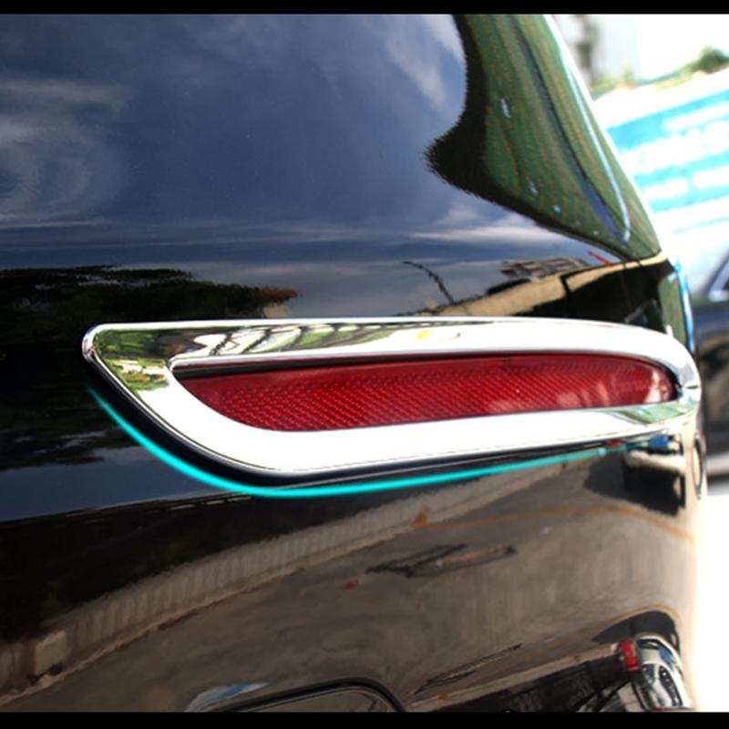 Estilo do carro após cauda traseira luz de nevoeiro lâmpada sombra quadro guarnição foglight moldura cobre protetor para mercedes benz classe e w213