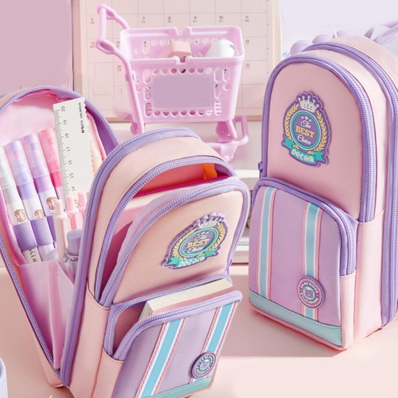 High Capacity Pencil Case With Multiple Sections Multifunctional Pencils Bag For Students Adult School Office Supplies