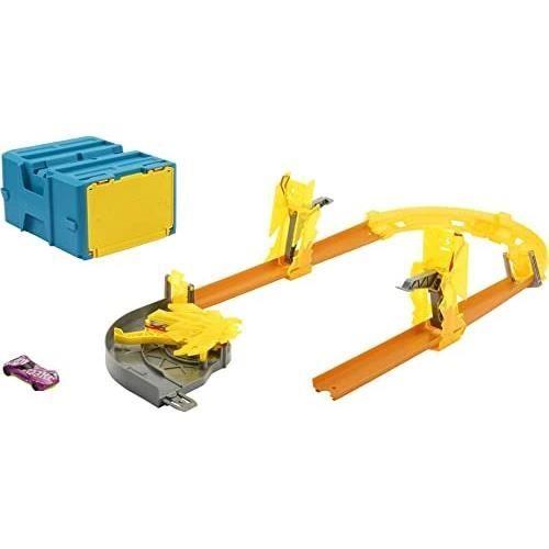 Ensemble véhicule et piste - HOT WHEELS - Hot Wheels total - Coffret Éclair - Multicolore
