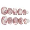 10 pieces of prefabricated armor, cat eye wearing armor, cute cat paw wearing nail, high-end summer fake nails